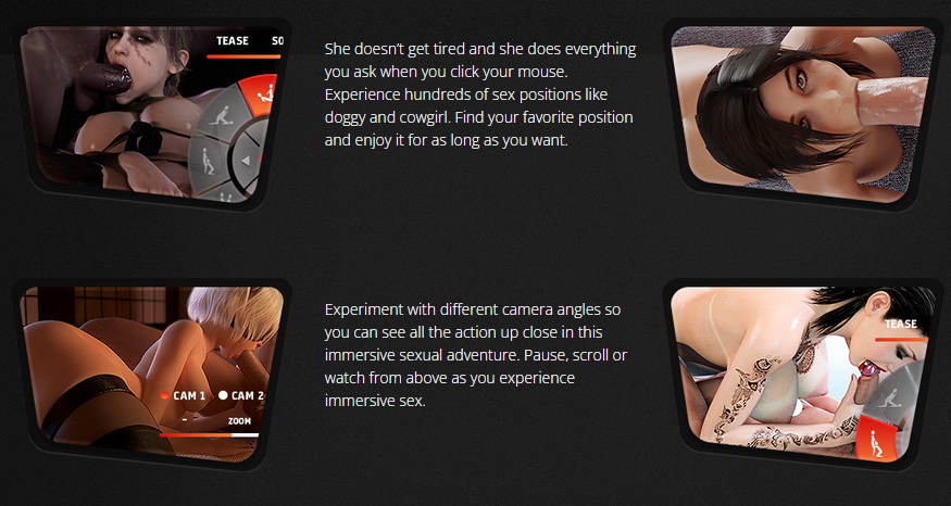 Horny virtual sluts in Virtual Lust 3D game